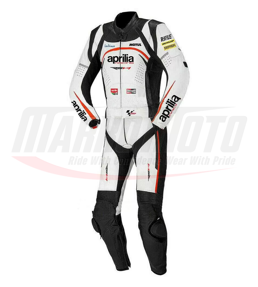 MotoGP Aprilia Motorcycle Racing Leather Suit 1pcs & 2pcs
