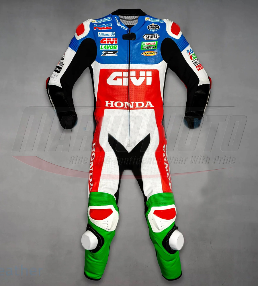 Castrol Leathers Álex Rins Honda Givi MotoGP 2021 Motorcycle Racing Suit 1pcs & 2pcs