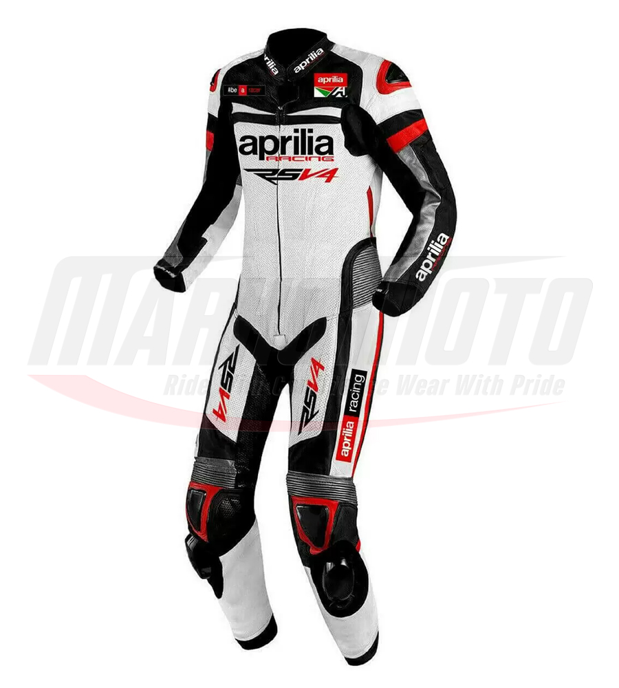Rsv4 Aprilia Motorcycle Racing Leather Suit 1pcs & 2pcs