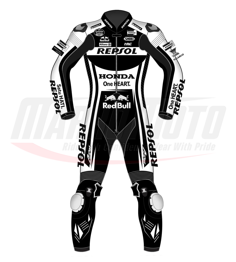 Motorcycle Road Racing Leathers Suit Marc Marquez Winter Test 2022 1pcs & 2pcs