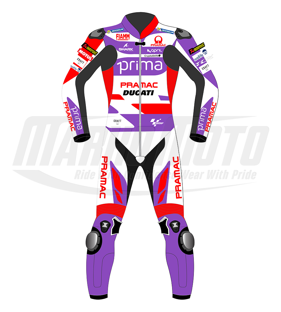 Ducati Pramac Motorcycle Leather Racing Suit Jorge Martin MotoGP 2023 1pcs & 2pcs