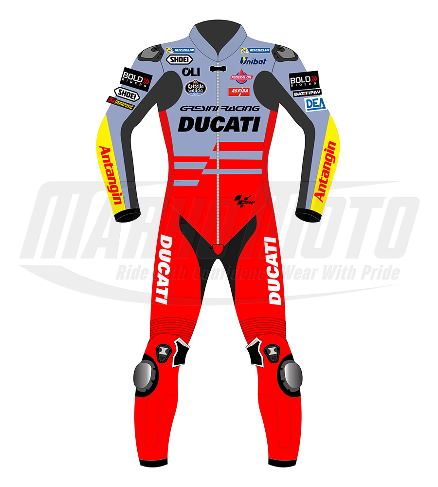 Alex Marquez Ducati Motorcycle Leather Racing Suit MotoGP 2023 1pcs & 2pcs
