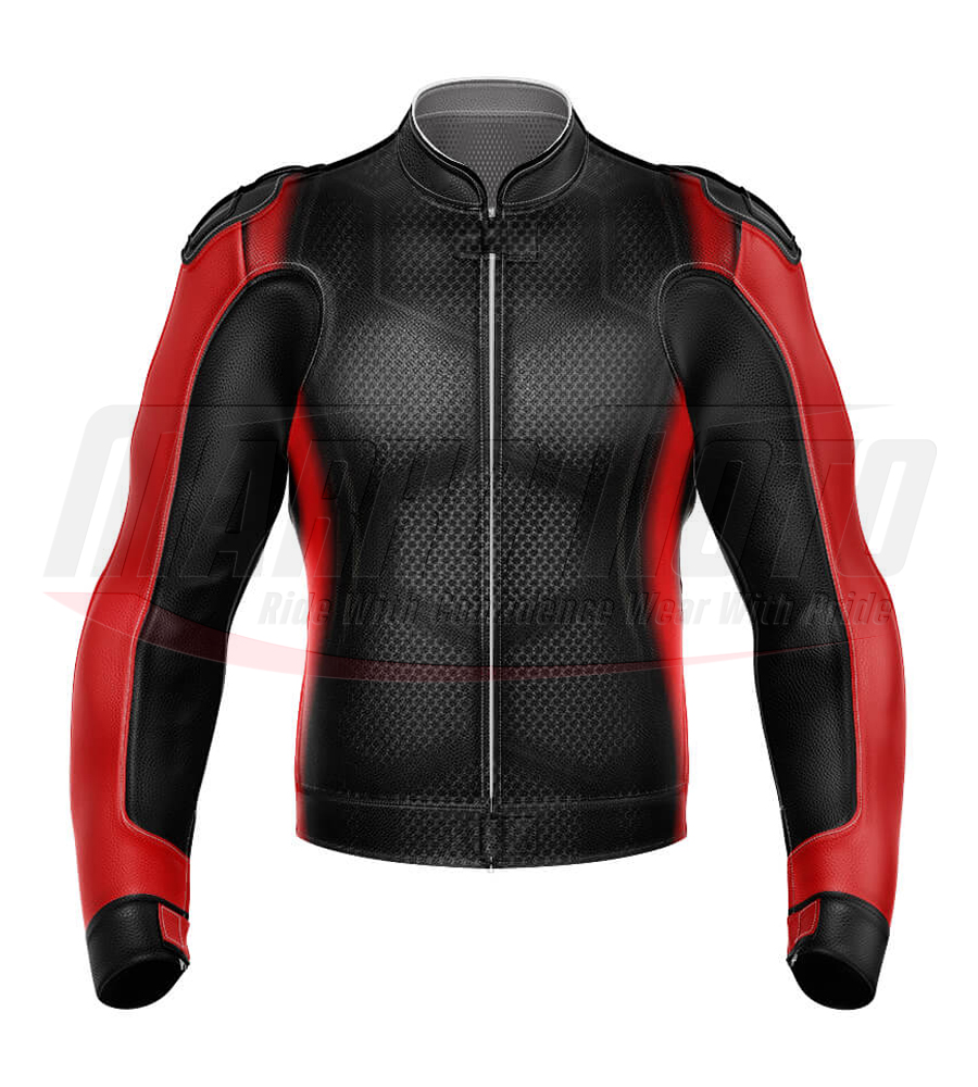 Printed P3 Motorbike Racing Leather Jacket for Men & Women