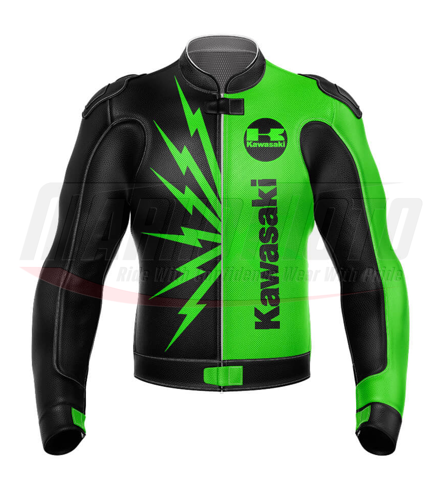 Kawasaki Ninja R Motorcycle Racing Jacket - Kawasaki Jacket for Men & Women