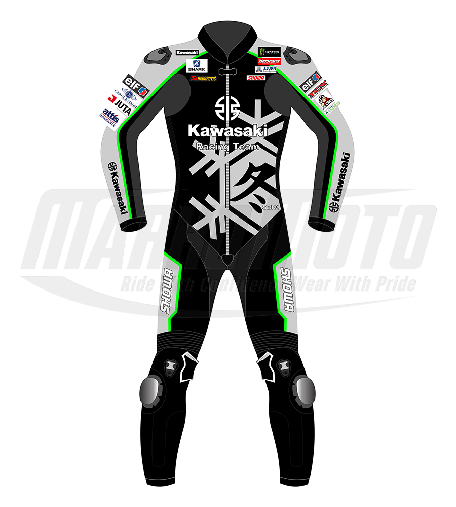 Motorcycle Track Pro Level Black Riding Suit Kawasaki Alex Lowes Jerez Test 2023 1pcs & 2pcs