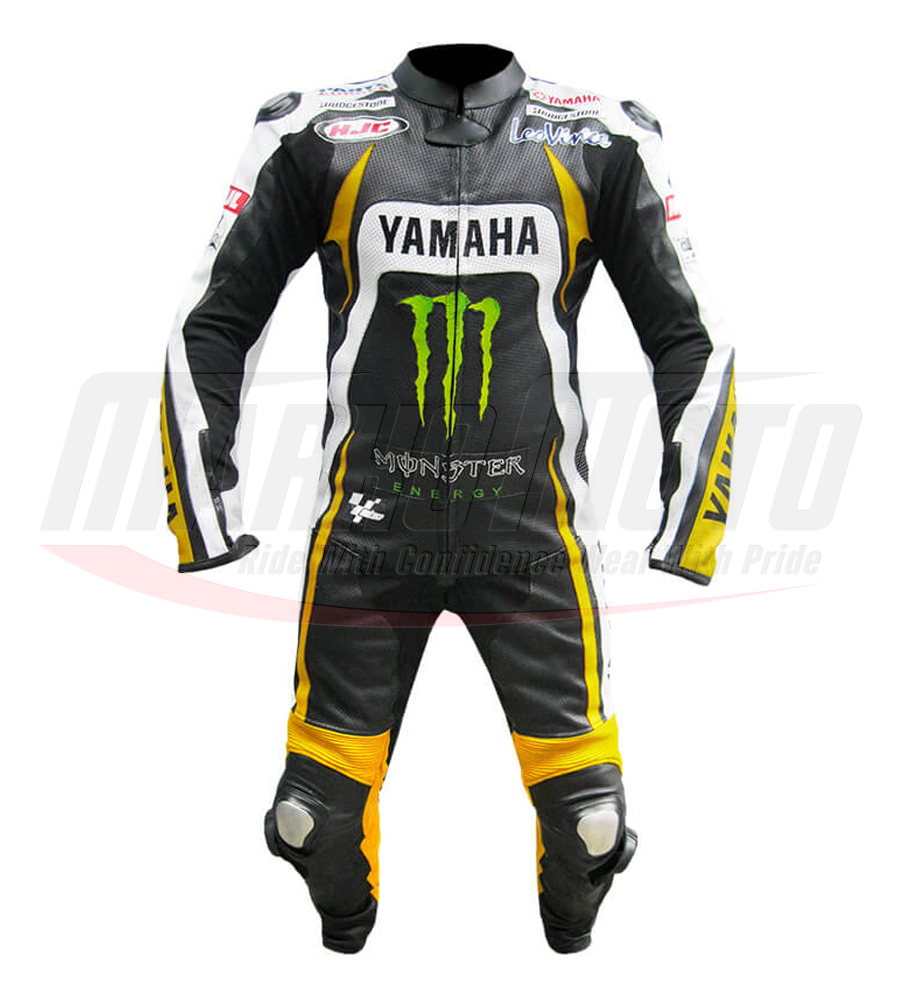 Yamaha Monster Energy Motorcycle Racing Leather Suit 1pcs & 2pcs