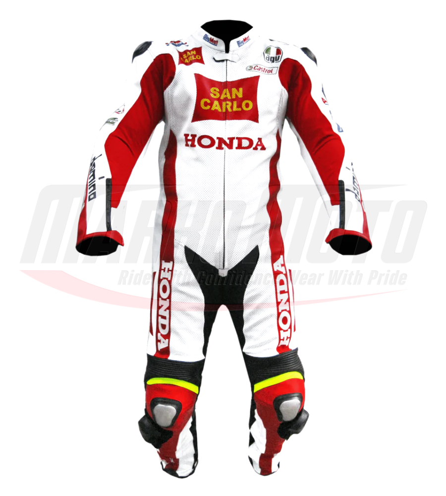 Marco Simoncelli Motorcycle Racing Leather Suit 2019 1pcs & 2pcs