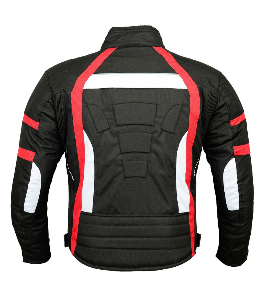 Motorcycle Cordura Waterproof Armored Suit With CE Approved Shoulder, Elbow & Back Protectors – Fully Removable