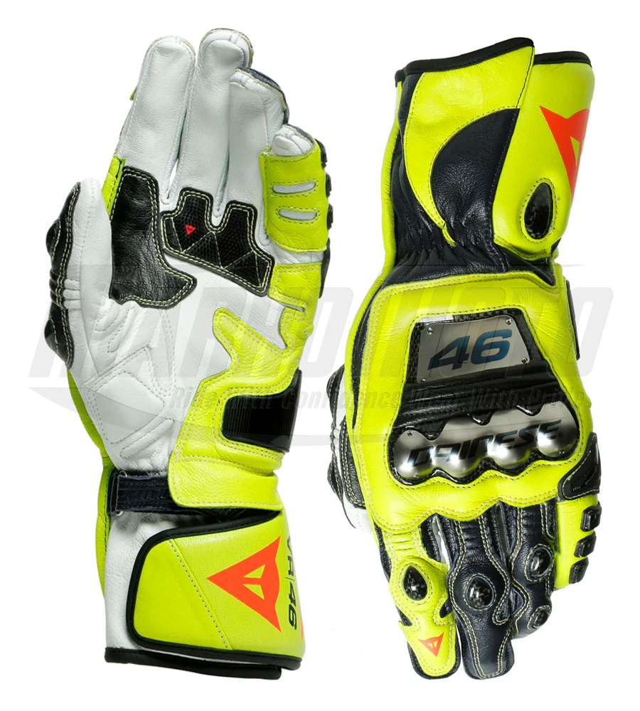 Valentino Rossi ‏MotoGP Motorcycle Leather Racing Gloves