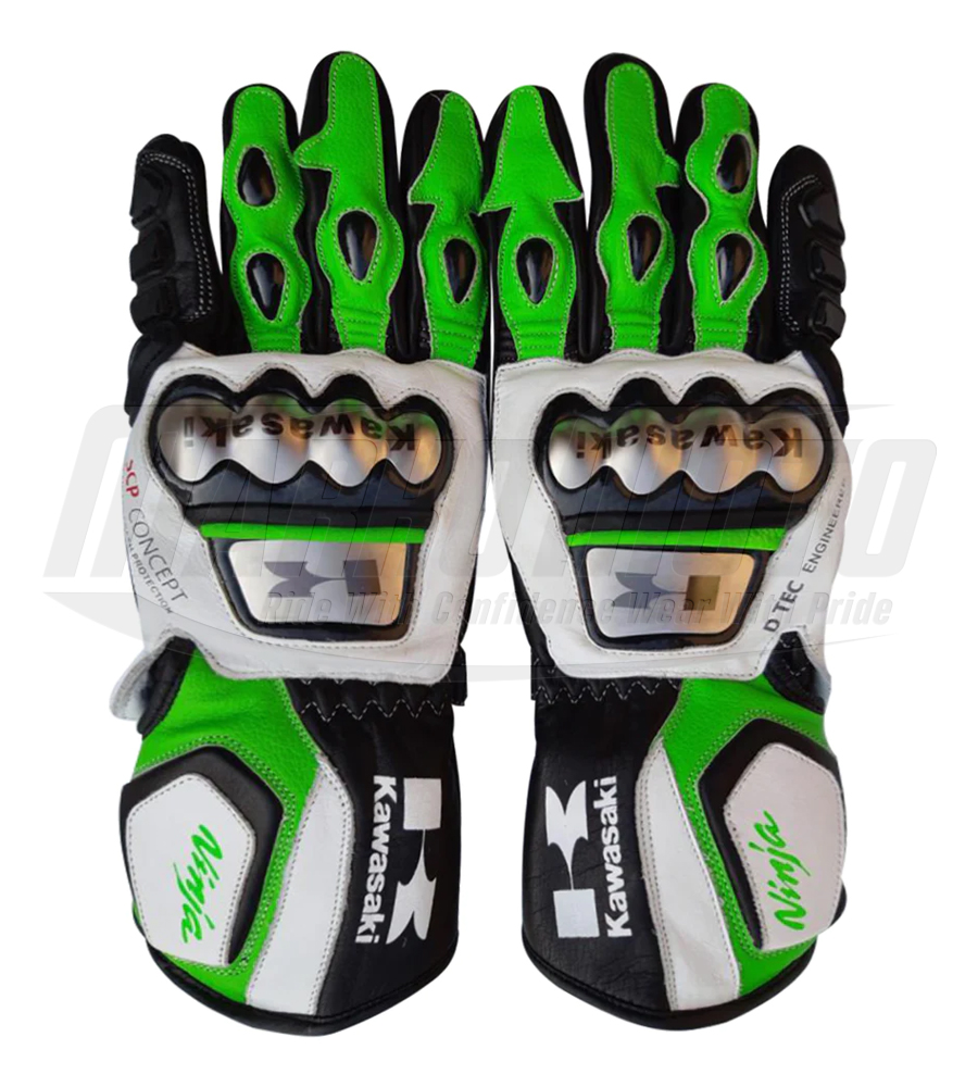 Suzuki Hayabusa Motorcycle Motorbike Racing Leather Gloves MotoGP Racing Gloves