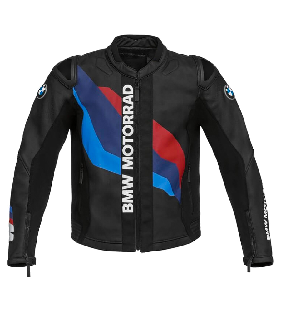 BMW Motarrad Downforce Jacket Black Motorbike Leather Jacket