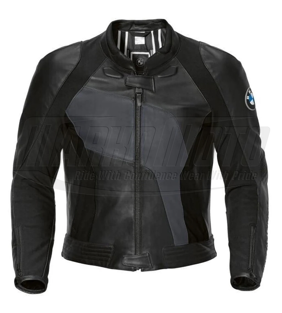 BMW Motarrad Motorbike Leather Jacket - Biker Jacket Made in Original Cowhide Leather For Men & Women