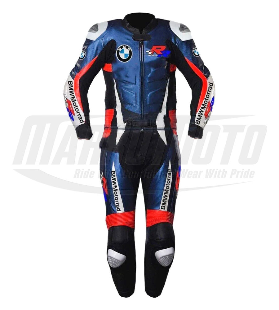 BMW Motorrad HP4 Racing Suit Kangaroo and Cowhide Leather Race Suit With CE Approved Armor Protection 1pcs & 2pcs