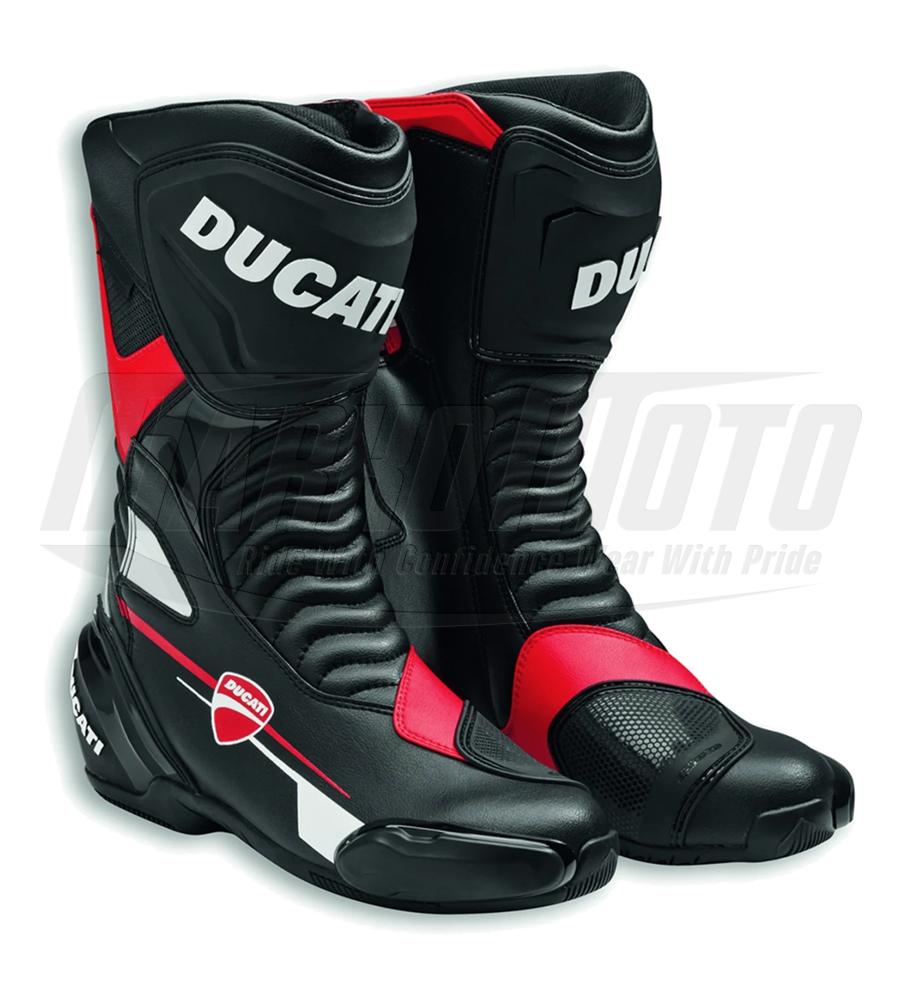 Ducati Corse C5 Racing Suit Cowhide and Kangaroo Leather Racing Suit 1pcs & 2pcs,Ducati Gloves, Ducati Boots For Men and Women 3 in 1 Package