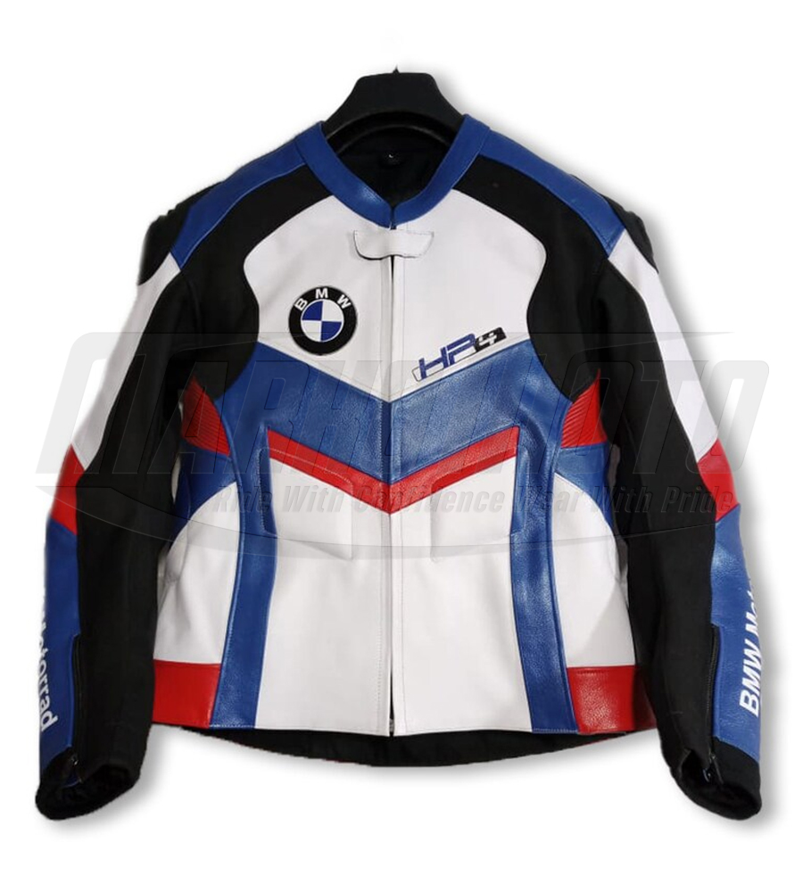 BMW Motarrad Motorbike Leather Jacket - Biker Jacket Made in Original Cowhide Leather For Men & Women