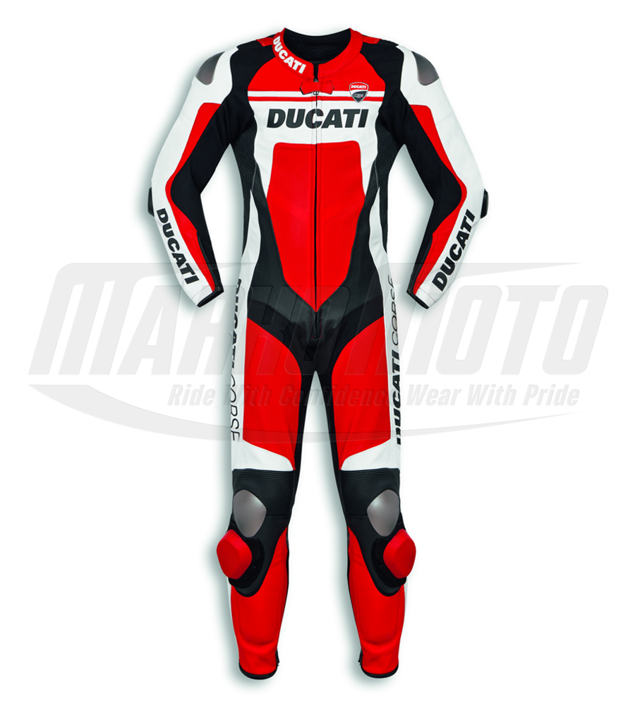 Ducati Corse C4 Racing Suit Motorcycle Leather Race Suit With CE Approved Armor Protection 1pcs & 2pcs