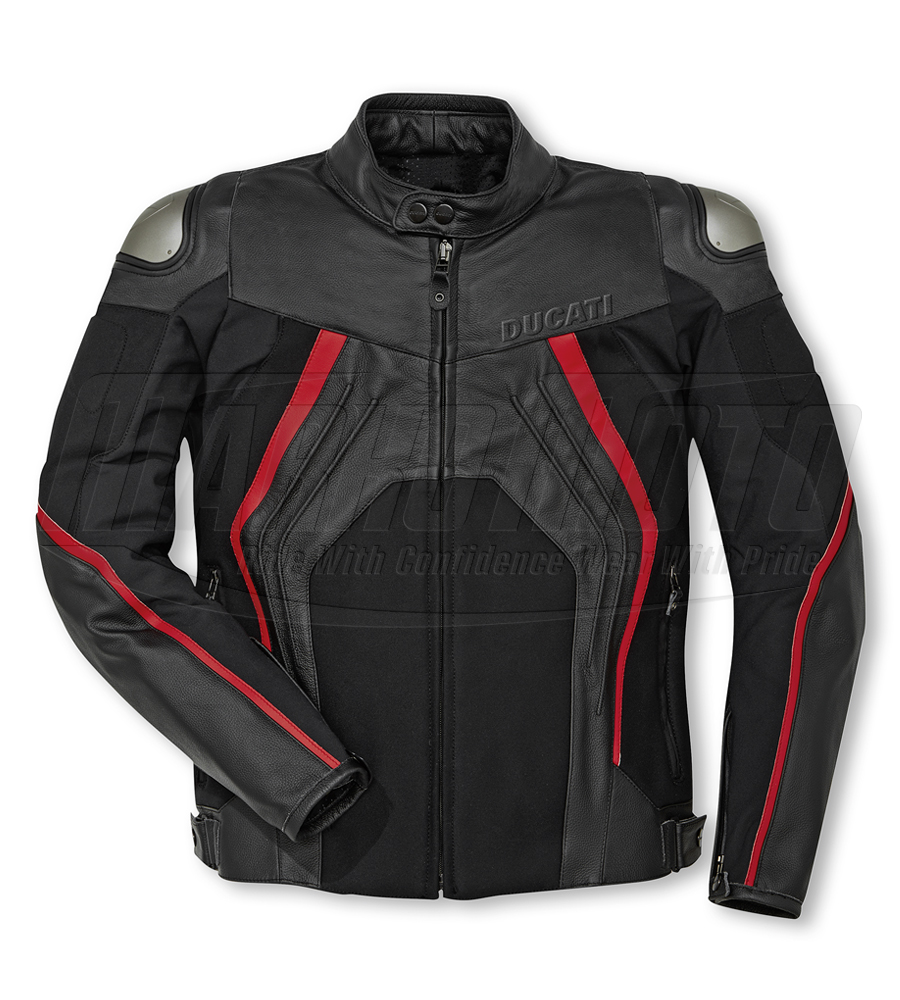 Ducati Fighter C1 Riding Jacket Kangaroo and Cowhide Leather Racing Jacket CE Approved For Men & Women