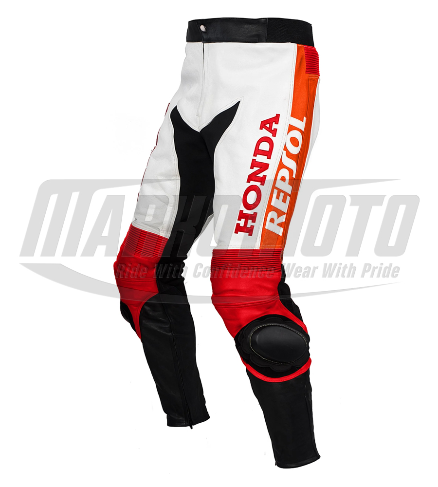 Honda Repsol Motorcycle Racing Cowhide & Kangaroo Leather Pant