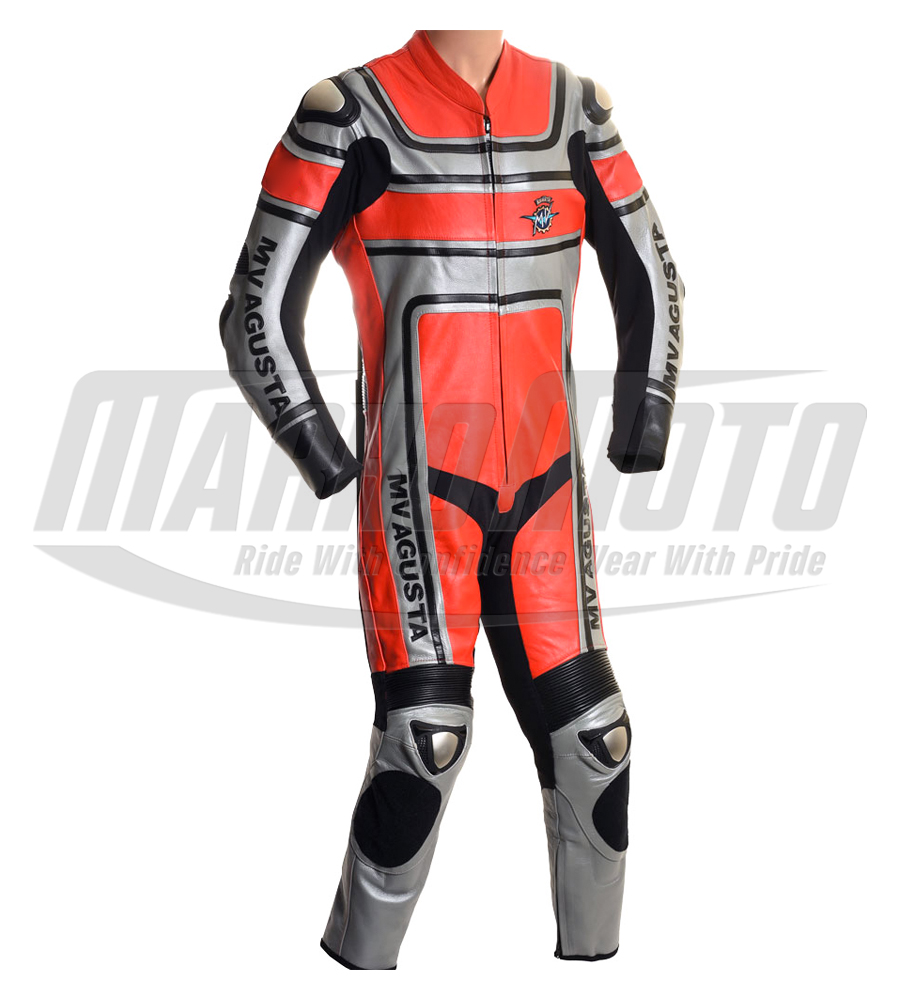 Ducati Classic Biker Cowhide and Kangaroo Leather Motorcycle Racing Suit 1pc & 2pcs