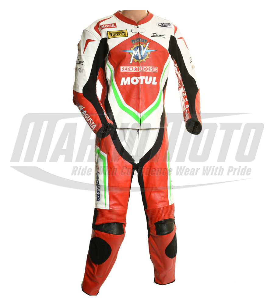 Honda Rothmans Racing Classic Kangaroo & Cowhide Leather Motorcycle Racing Suit 1pc & 2pc