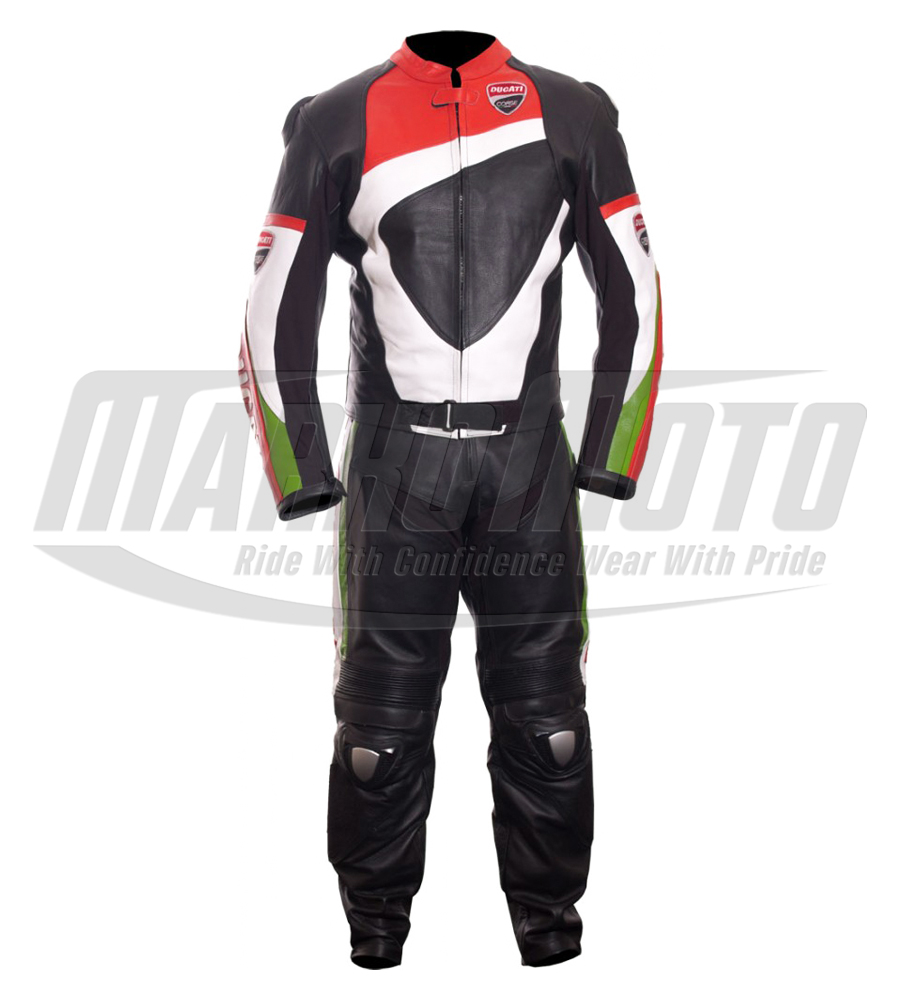 Ducati Corse Road & Race Special Edition Leather Motorcycle Racing Suit 1pc & 2pcs