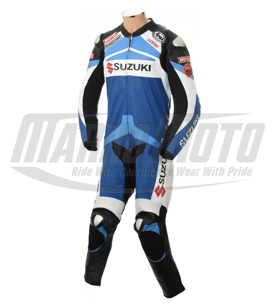 Special Edition Suzuki RG500 Motorcycle Leather Racing Suit 1pc & 2pcs