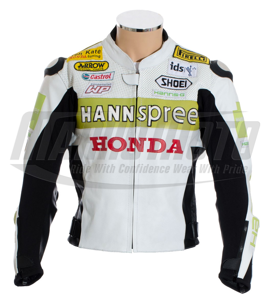 Hannspree Honda Limited Edition Biker Cowhide & Kangaroo Leather Racing Jacket