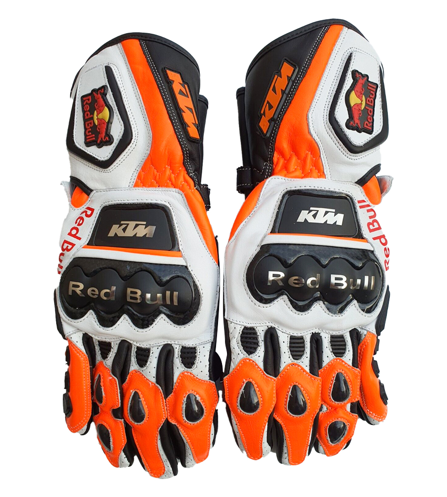 KTM Red Bull Motorbike/ Motorcycle Racing Leather Gloves