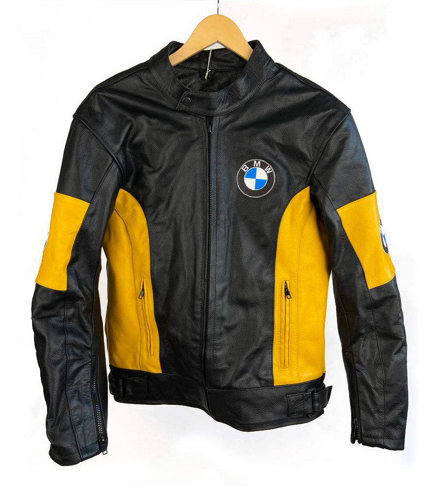 BMW 90s Leather Motorbike Jacket Kangaroo and Cowhide Leather Jacket