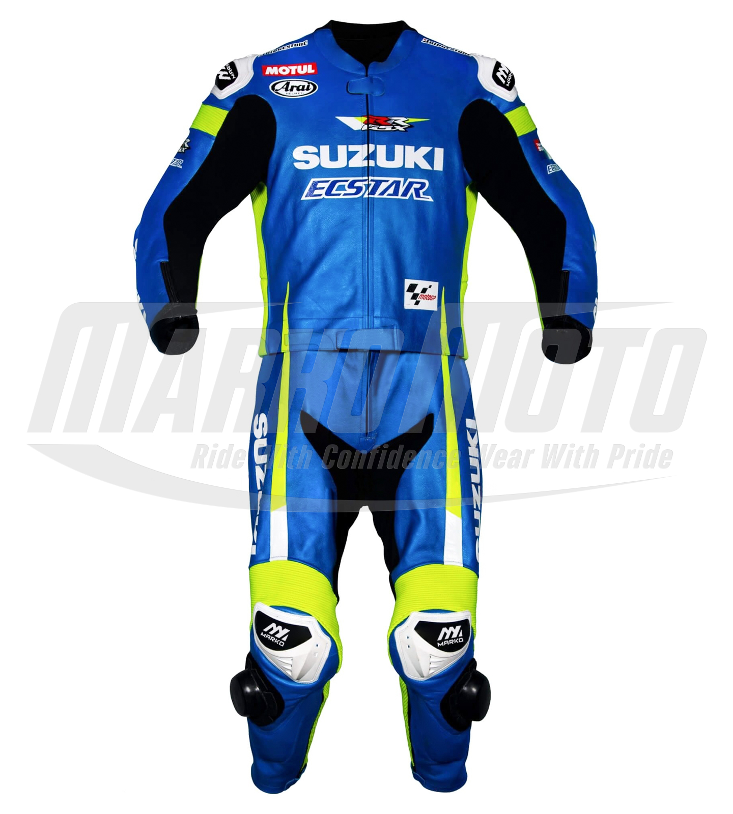 Aleix Espargaro Suzuki 2015 Motorcycle Leather Racing Suit 1pc & 2pcs