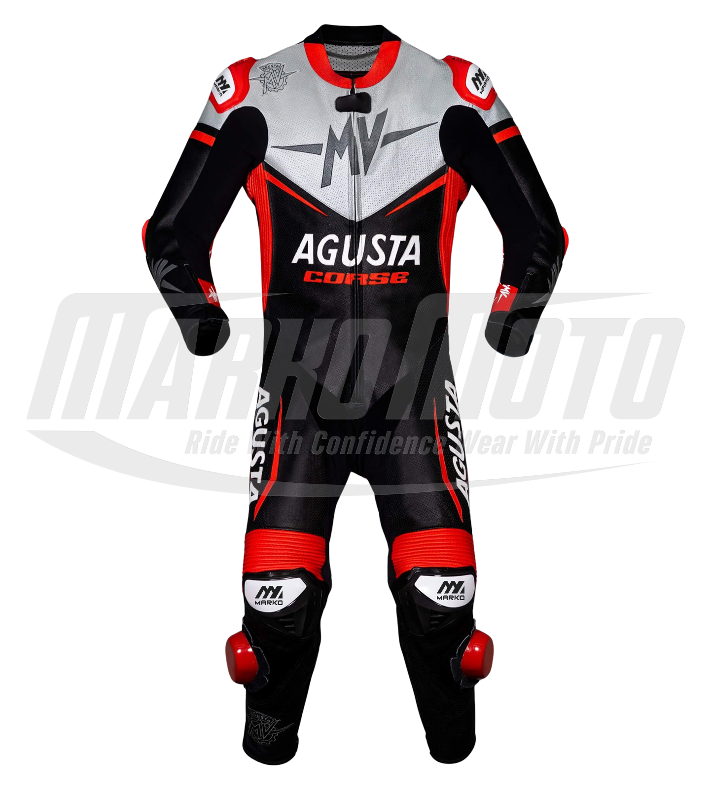 MV Agusta MotoGP 2020 Motorcycle Racing Leather Suit 1pc & 2pcs